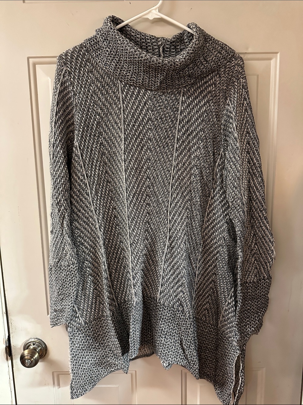 eight eight eight Gray Marled Cowl Neck Sweater